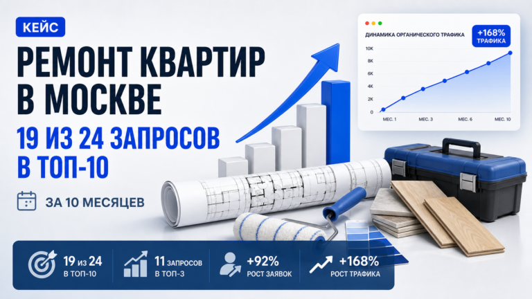 Кейс продвижения ремонта квартир в Москве