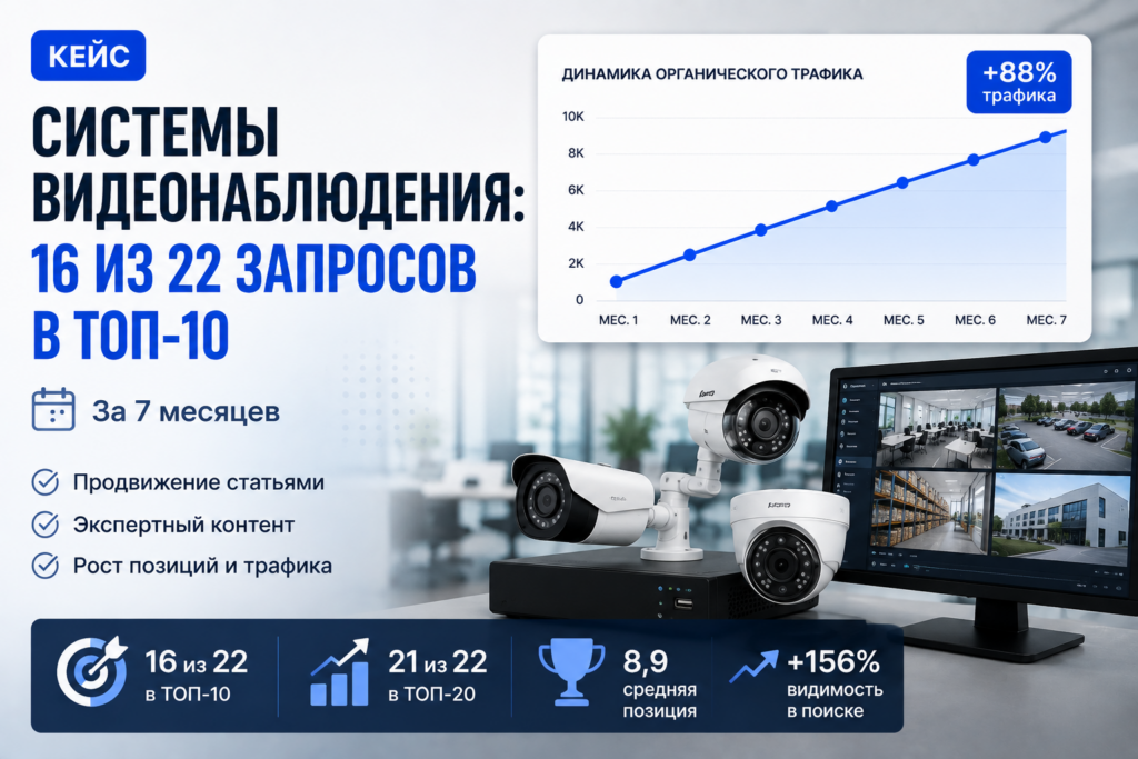 Холодильное оборудование: 11 из 16 запросов в ТОП-5