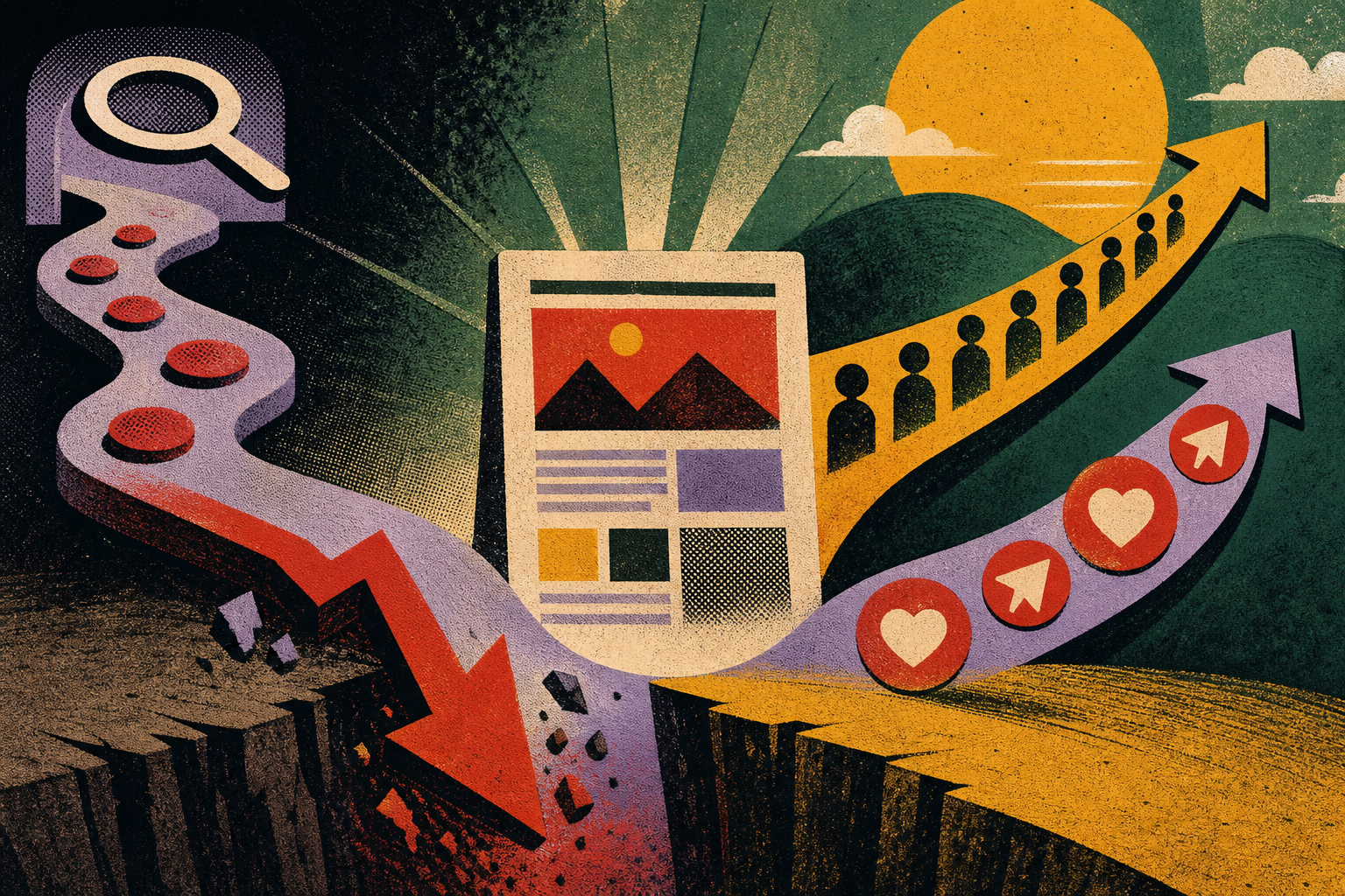 Падение трафика из Google для издателей ускорилось до 40%